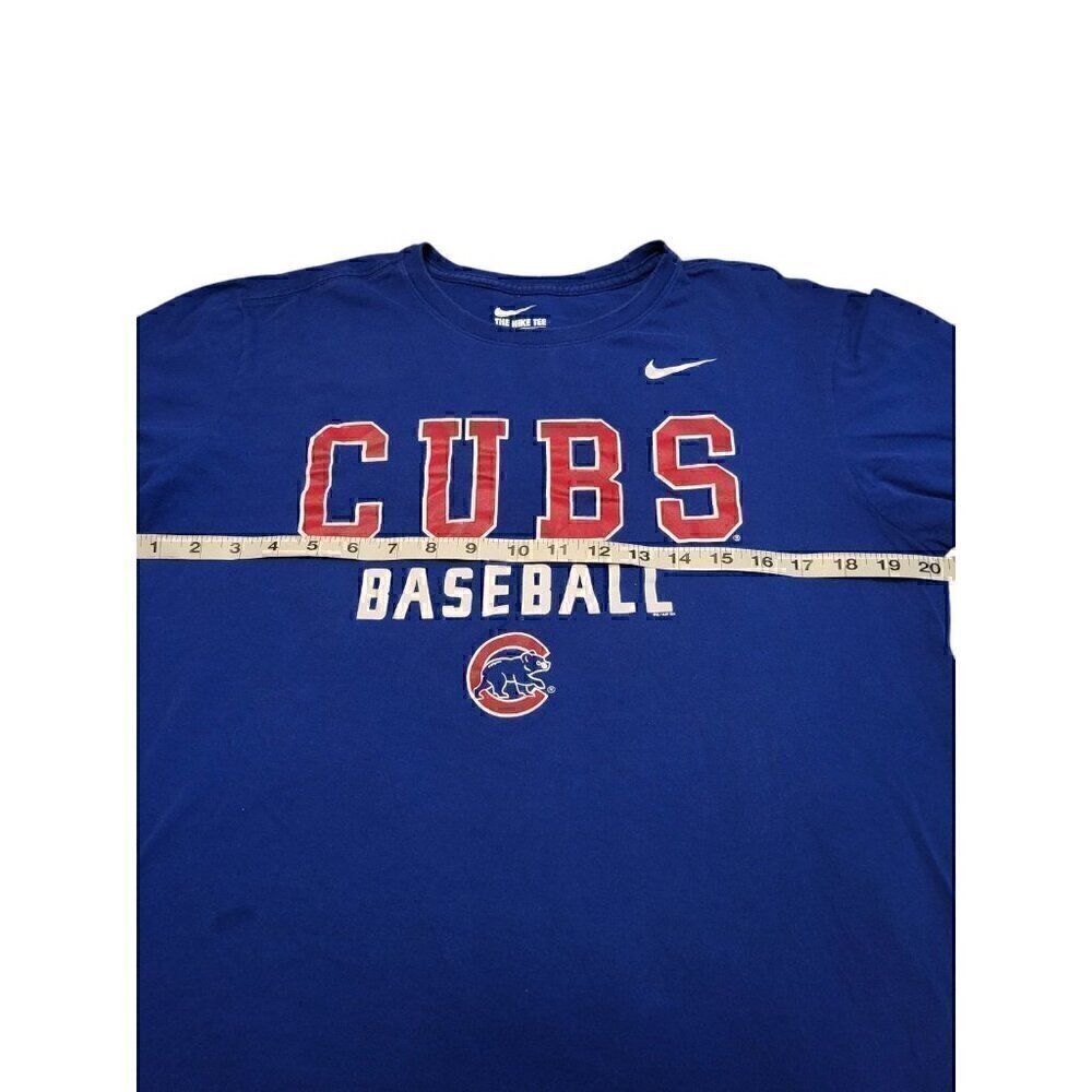 Chicago Cubs Baseball Nike Tee Athletic Cut/Slim Fit Men's Size Large - Picture 6 of 6